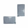 Sigma Electric Electrical Box Cover, 1 Gang, Rectangular, Metal Die-Cast, GFCI, Duplex and Round Receptacle 14147